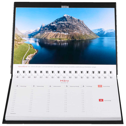 Artikelbild 5 für KUNTH Tischquerkalender Hurtigruten 2026, Artikelnummer 575658