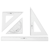 Artikelbild 1 für M + R Lineal-Set transparent, Artikelnummer 164311