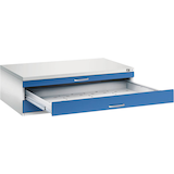 Artikelbild 1 für CP 7200 Planschrank lichtgrau, enzianblau 3 Schubladen 135,0 x 96,0 x 42,0 cm, Artikelnummer 682587