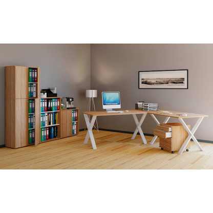 Artikelbild 6 für VCM my office Lona Rollcontainer eiche 4 Auszüge 42,0 x 50,0 x 57,0 cm, Artikelnummer 973743