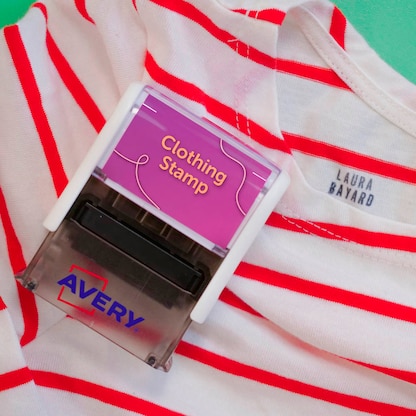 Artikelbild 6 für AVERY Zweckform Textilstempel selbstfärbend schwarz ohne Logo, 1 St., Artikelnummer 588359