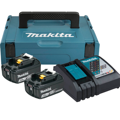 Artikelbild für makita Werkzeugakkus mit Schnellladegerät Power Source Kit Lithium-Ionen 2x 3,0 Ah, Artikelnummer 921940