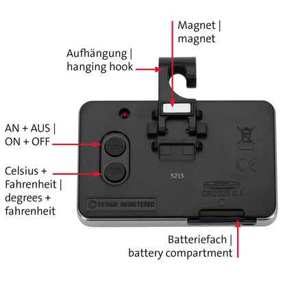 Artikelbild 5 für WESTMARK Gefrier- & Kühlschrankthermometer schwarz, Artikelnummer 710422