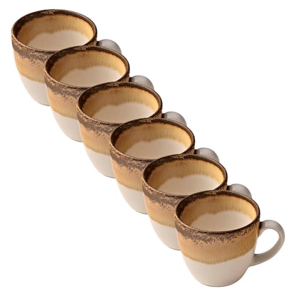 Artikelbild 5 für 6 HEART & SOUL Espressotassen Perfect Match Cumin hellbraun 0,08 l, Artikelnummer 108587