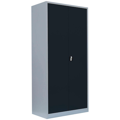 Artikelbild für LÜLLMANN Metallschrank 530348 anthrazit, lichtgrau 92,5 x 42,2 x 195,0 cm, aufgebaut, Artikelnummer 182747