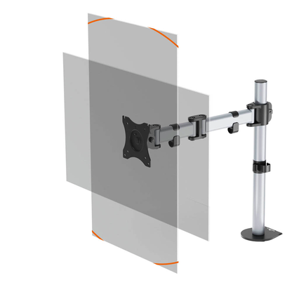 Artikelbild 4 für DURABLE Monitor-Halterung SELECT 509423 silber für 1 Monitor, Tischklemme, Tischbohrung, Artikelnummer 888323