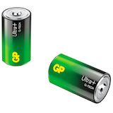 Artikelbild 1 für 2 GP Batterie ULTRA PLUS Mono D 1,5 V, Artikelnummer 219937