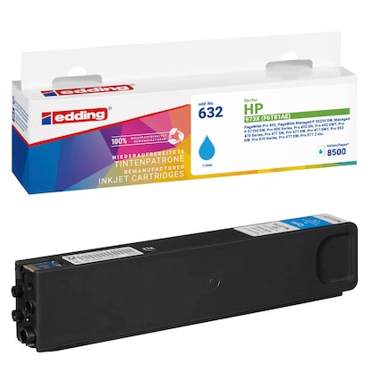 Artikelbild 20 für edding EDD-632 cyan Druckerpatrone kompatibel zu HP 973X (F6T81AE), Artikelnummer 490472