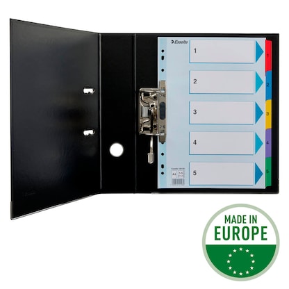 Artikelbild 3 für Esselte Ordnerregister DIN A4 Vollformat 1-5 farbig 5-teilig, 1 Satz, Artikelnummer 352815