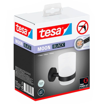 Artikelbild 3 für tesa Zahnputzbecherhalter MOON schwarz, weiß, Artikelnummer 554768