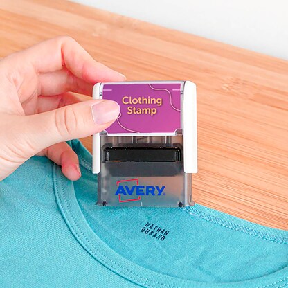 Artikelbild 2 für AVERY Zweckform Textilstempel selbstfärbend schwarz ohne Logo, 1 St., Artikelnummer 588359