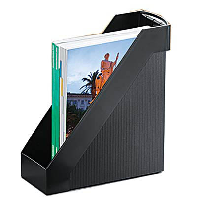 Artikelbild für helit Stehsammler Linear H6361595 schwarz Kunststoff, DIN A4, Artikelnummer 807594