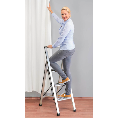 Artikelbild 9 für WENKO Klapptritt silber 3 Stufen, H: 119,0 cm, Artikelnummer 423133