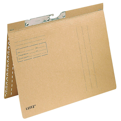 Artikelbild 2 für 50 LEITZ Pendelhefter 2114 Karton naturbraun 1 x kaufmännische Heftung, Artikelnummer 117008