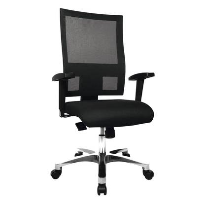 Artikelbild 9 für Topstar Bürostuhl Nito, PRONETSYT20 Stoff schwarz, Gestell alu, Artikelnummer 441741