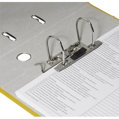 Artikelbild 2 für office discount Ordner gelb Kunststoff 7,5 cm DIN A4, Artikelnummer 415034