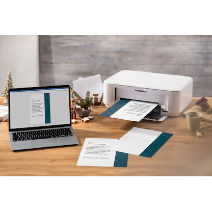 Artikelbild 3 für SIGEL Weihnachtsbriefpapier Christmas Tree petrol Motiv DIN A4 90 g/qm 100 Blatt, Artikelnummer 736841