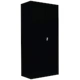 Artikelbild 1 für LÜLLMANN Metallschrank 530349 tiefschwarz 92,5 x 42,2 x 195,0 cm, aufgebaut, Artikelnummer 182756