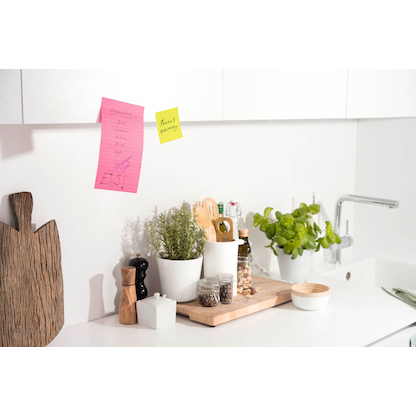 Artikelbild 2 für 2 + 1 GRATIS: Post-it® Super Sticky Haftnotizen extrastark 4675-SSGYF-P2+1 farbsortiert, 2 Blöcke + GRATIS 1 Block 10 x 15 cm, Artikelnummer 649754