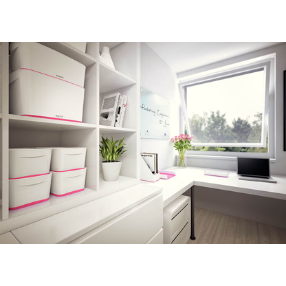 Artikelbild 4 für AKTION: LEITZ MyBox Aufbewahrungsbox 18,0 l perlweiß/pink 38,5 x 31,8 x 19,8 cm mit Prämie nach Registrierung, Artikelnummer 403156