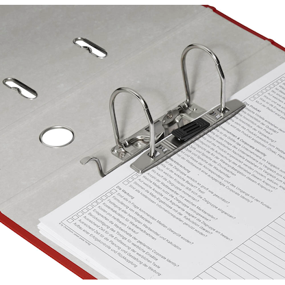 Artikelbild 2 für office discount Ordner rot Kunststoff 7,5 cm DIN A4, Artikelnummer 415059