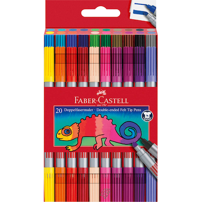 Artikelbild 16 für FABER-CASTELL Filzstifte farbsortiert, 20 St., Artikelnummer 419141