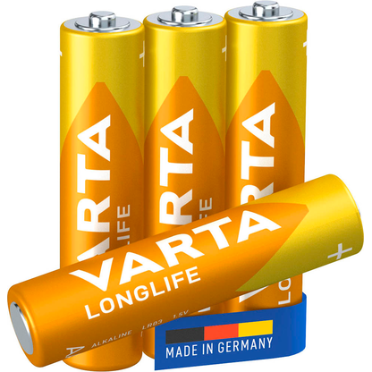 Artikelbild für 4 VARTA Batterien LONGLIFE Micro AAA 1,5 V, Artikelnummer 399653