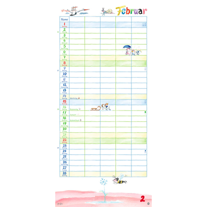 Artikelbild 3 für Heye Familienkalender Helme Heine 2026, Artikelnummer 551547