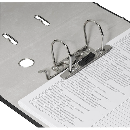 Artikelbild 2 für office discount Ordner schwarz Kunststoff 7,5 cm DIN A4, Artikelnummer 415067