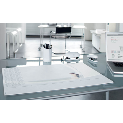 Artikelbild 2 für SIGEL Schreibtischunterlage Harmonie weiß/grau Papier 59,5 x 41,0 cm, 30 Blatt, Artikelnummer 856245