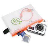 Artikelbild 1 für FolderSys Reißverschlussbeutel transparent/orange 0,20 mm, 1 St., Artikelnummer 592681