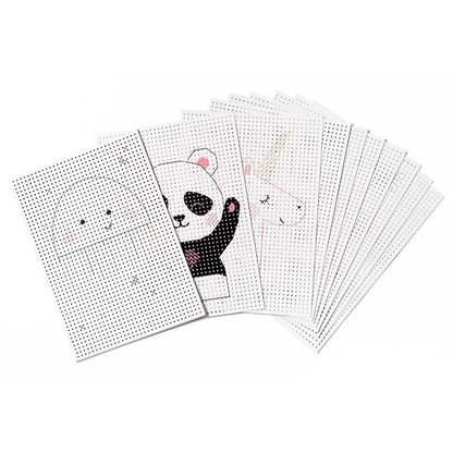 Artikelbild 9 für folia Stickbild Stickkarton Animal weiß, Artikelnummer 287506