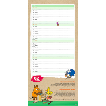 Artikelbild 3 für Heye Familienkalender Maus 2026, Artikelnummer 551568