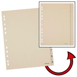 Artikelbild 1 für office discount Trennblätter DIN A4 0-9 chamois, 250 g/qm, 100 St., Artikelnummer 557751