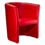 Artikelbild 1 für Nowy Styl Besuchersessel rot Kunstleder, 1 St., Artikelnummer 416503