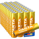 Artikelbild 1 für 40 VARTA Batterien LONGLIFE Micro AAA 1,5 V, Artikelnummer 423604