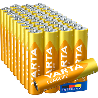 Artikelbild für 40 VARTA Batterien LONGLIFE Micro AAA 1,5 V, Artikelnummer 423604