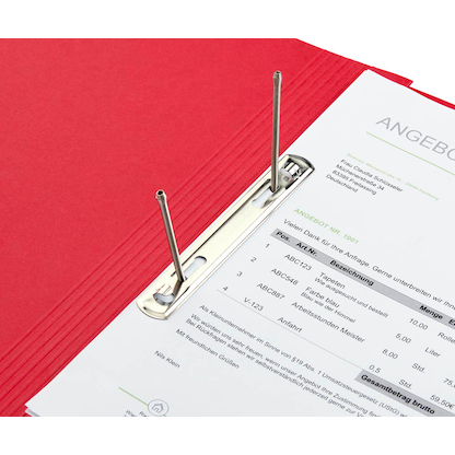 Artikelbild 3 für BRUNNEN Spiralhefter FACT!plus Karton rot DIN A4, Artikelnummer 925091