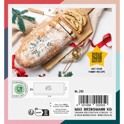 Artikelbild 5 für folia Stollenschläuche Text 64,0 x 25,0 cm 2 St., Artikelnummer 965071