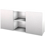 Artikelbild 1 für HAMMERBACHER Sideboard 1780, V1780/W/S weiß, silber 160,0 x 42,0 x 74,8 cm, Artikelnummer 863466