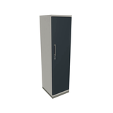 Artikelbild 1 für fm Aktenschrank Oldenburg, 4260649681138 weiß, lavagrau 3 Fachböden 40,0 x 44,2 x 151,7 cm, Artikelnummer 405254