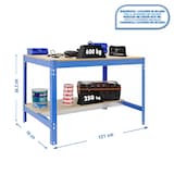 Artikelbild 1 für Simonrack Werkbank KIT SIMONWORK BT0 1200 blau 120,0 x 76,0 x 84,2 cm, Artikelnummer 742682