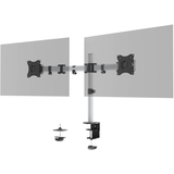 Artikelbild 1 für DURABLE Monitor-Halterung SELECT 509523 silber für 2 Monitore, Tischklemme, Tischbohrung, Artikelnummer 888333