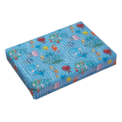 Artikelbild 4 für JUNG SCHÖNER VERPACKEN Geschenkpapier Capitano Fische blau, 20,0 m, Artikelnummer 223158