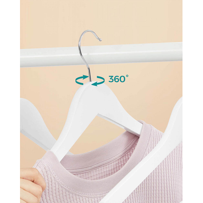 Artikelbild 5 für SONGMICS Kleiderbügel weiß, 20 St., Artikelnummer 262588