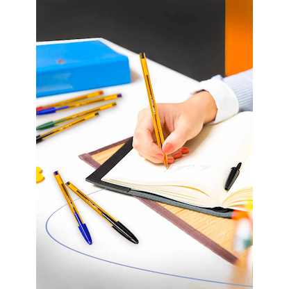 Artikelbild 2 für BIC Kugelschreiber Cristal Original transparent, Schreibfarbe: farbsortiert, 10 St., Artikelnummer 385086