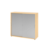 Artikelbild 1 für HAMMERBACHER Schiebetürenschrank 1753S Haziender, V1753S/3/S/BS ahorn, silber 2 Fachböden 120,0 x 40,0 x 110,0 cm, Artikelnummer 376438