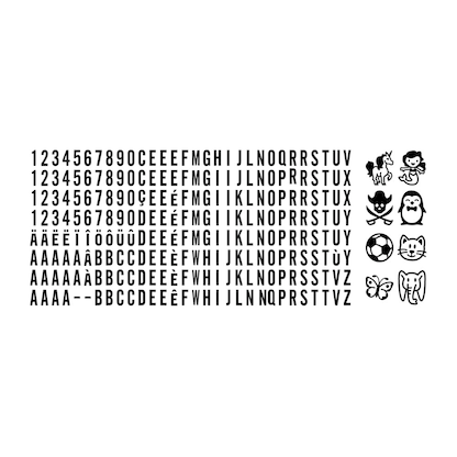 Artikelbild 4 für AVERY Zweckform Textilstempel selbstfärbend schwarz ohne Logo, 1 St., Artikelnummer 588359