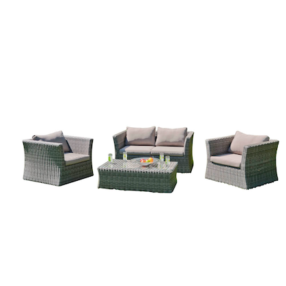 Artikelbild 8 für Garden Pleasure Loungegruppe Avila grau Kunststoff, Metall, 12-teilig, Artikelnummer 193995