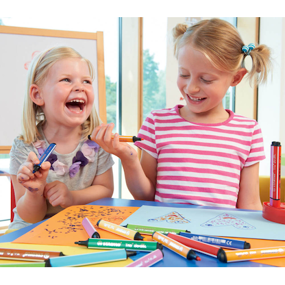 Artikelbild 7 für STABILO Trio® Scribbi Filzstifte farbsortiert, 8 St., Artikelnummer 603600